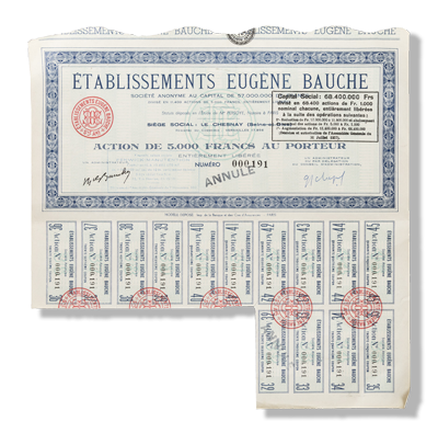 Fenwick Prise de contrôles des Établissements Bauche